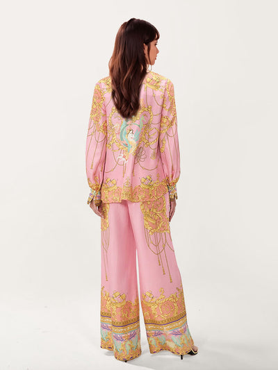 StilloStore™ | Blouse met pofmouwen en visprint