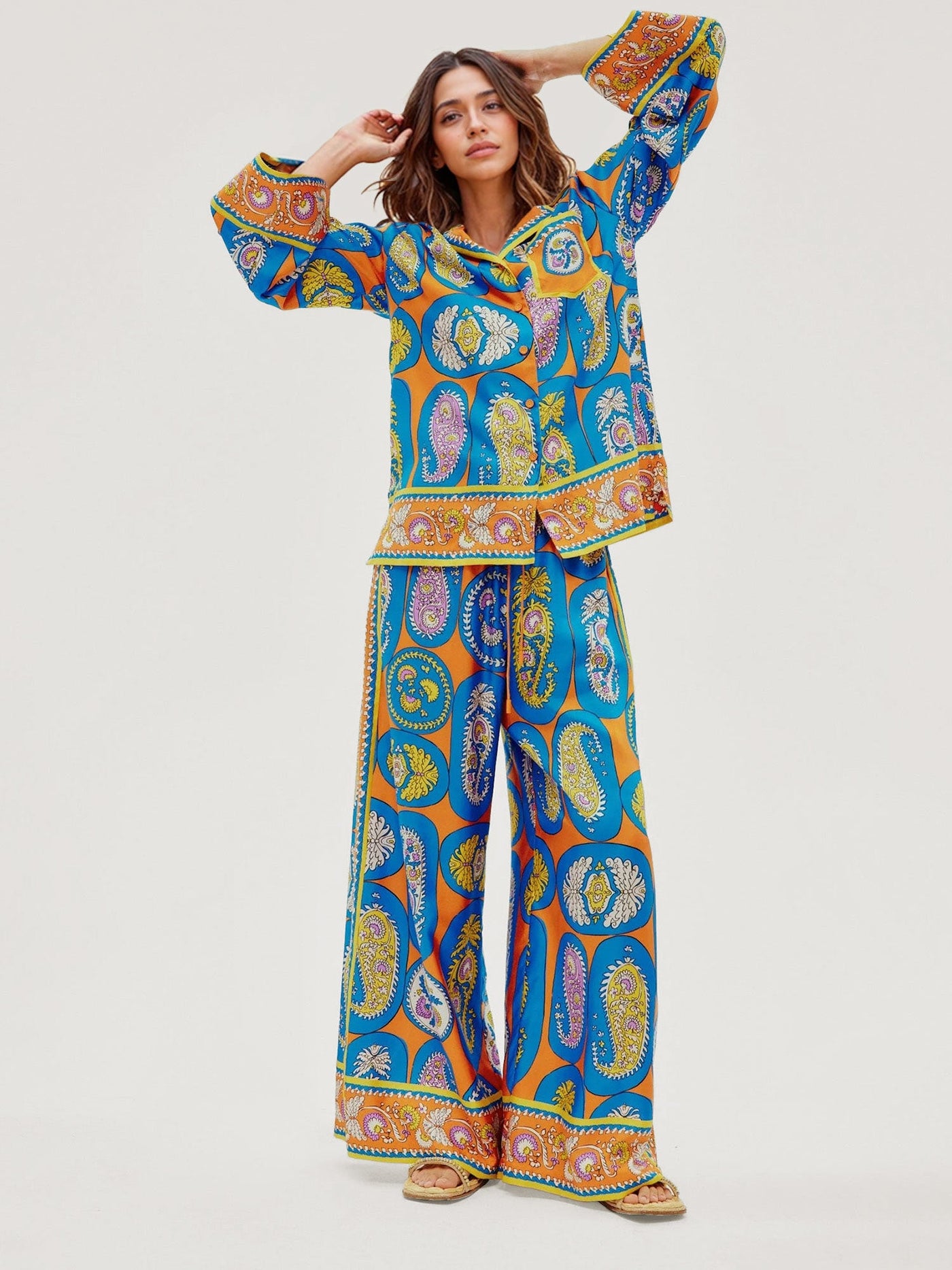 StilloStore™ | StilloStore™ | Wijde broek met paisleyprint